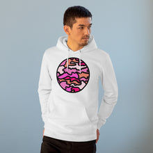 Load image into Gallery viewer, PINK CAMO 85% organic cotton unisex cruiser hoodie