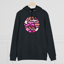 Load image into Gallery viewer, PINK CAMO 85% organic cotton unisex cruiser hoodie