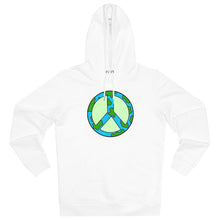 Load image into Gallery viewer, Peace and Earth 85% organic cotton unisex cruiser hoodie