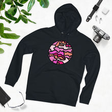 Load image into Gallery viewer, PINK CAMO 85% organic cotton unisex cruiser hoodie