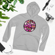 Load image into Gallery viewer, PINK CAMO 85% organic cotton unisex cruiser hoodie