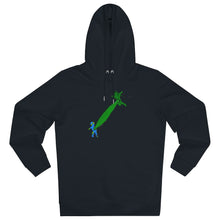 Load image into Gallery viewer, Earth versus Corona virus 85% organic cotton unisex cruiser hoodie
