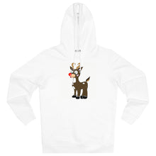 Load image into Gallery viewer, One Happy Reindeer! 85% organic cotton unisex cruiser hoodie