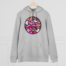 Load image into Gallery viewer, PINK CAMO 85% organic cotton unisex cruiser hoodie
