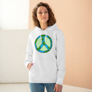 Peace and Earth  85% organic cotton unisex cruiser hoodie