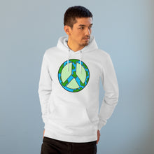 Load image into Gallery viewer, Peace and Earth 85% organic cotton unisex cruiser hoodie