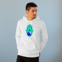 Load image into Gallery viewer, Fatimas hand 85% organic cotton unisex cruiser hoodie