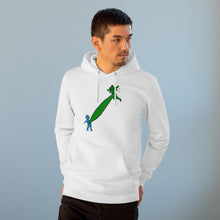 Load image into Gallery viewer, Earth versus Corona virus 85% organic cotton unisex cruiser hoodie