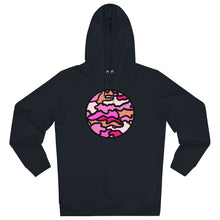 Load image into Gallery viewer, PINK CAMO 85% organic cotton unisex cruiser hoodie