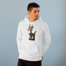 Load image into Gallery viewer, One Happy Reindeer! 85% organic cotton unisex cruiser hoodie