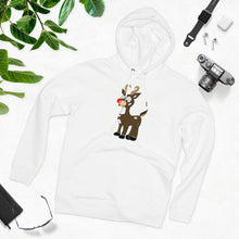 Load image into Gallery viewer, One Happy Reindeer! 85% organic cotton unisex cruiser hoodie