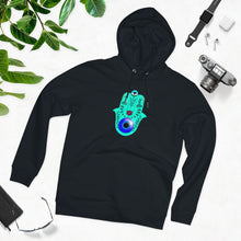 Load image into Gallery viewer, Fatimas hand 85% organic cotton unisex cruiser hoodie