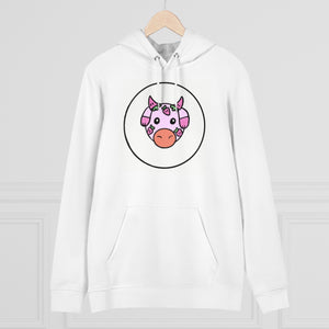 Strawberry COW!!! 85% organic cotton unisex cruiser hoodie