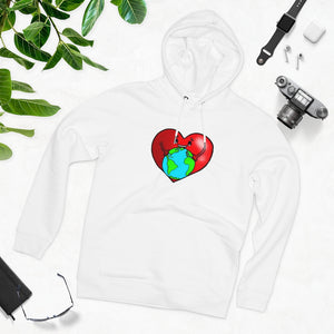 Love the earth 85% organic cotton unisex cruiser hoodie