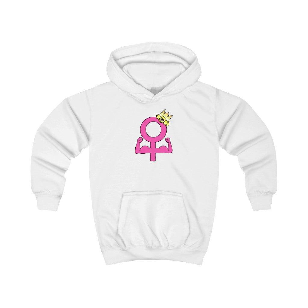 Female power hoodie for younger kids
