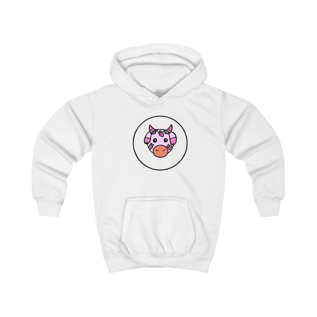 Strawberry cow hoodie for younger kids