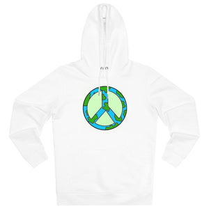 Peace and Earth  85% organic cotton unisex cruiser hoodie