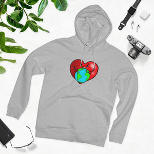 Love the earth 85% organic cotton unisex cruiser hoodie
