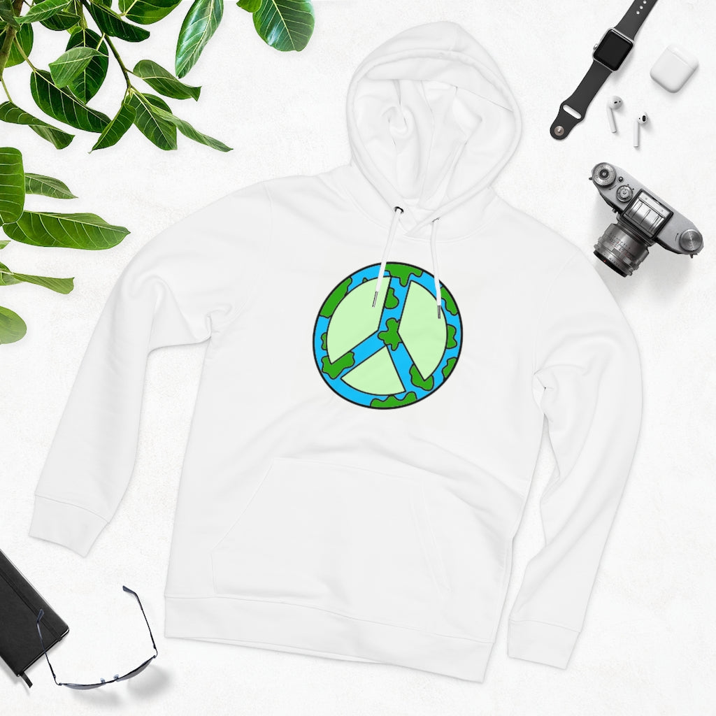 Peace and Earth 85% organic cotton unisex cruiser hoodie
