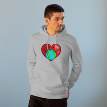 Load image into Gallery viewer, Love the earth 85% organic cotton unisex cruiser hoodie
