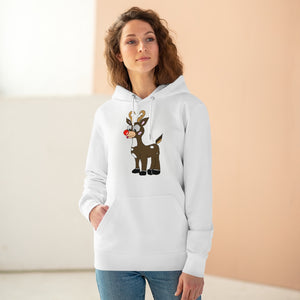 One Happy Reindeer!  85% organic cotton unisex cruiser hoodie