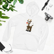 Load image into Gallery viewer, One Happy Reindeer!  85% organic cotton unisex cruiser hoodie
